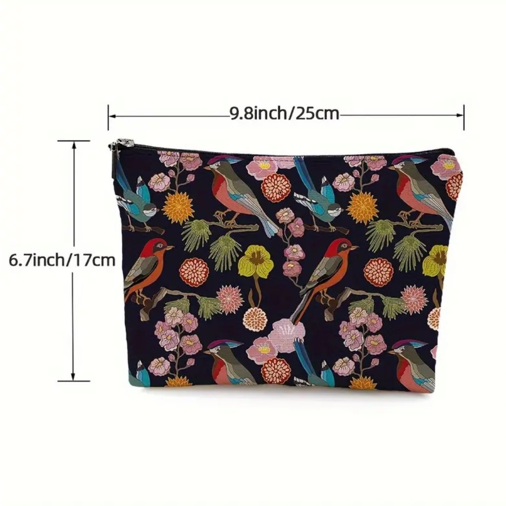 Floral Birds Makeup Bag - Picture 3 of 3